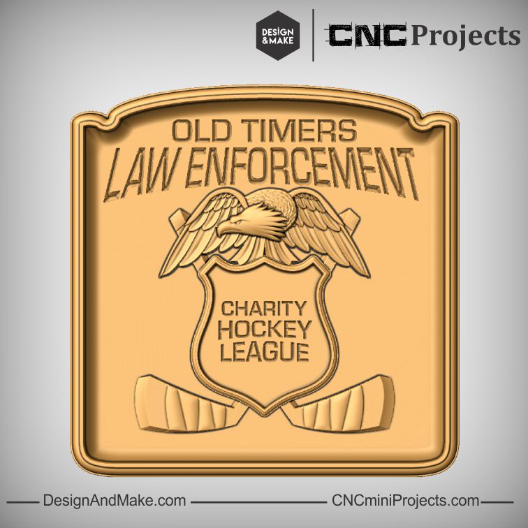 Old Timers Law Enforcement Charity Hockey League plaque